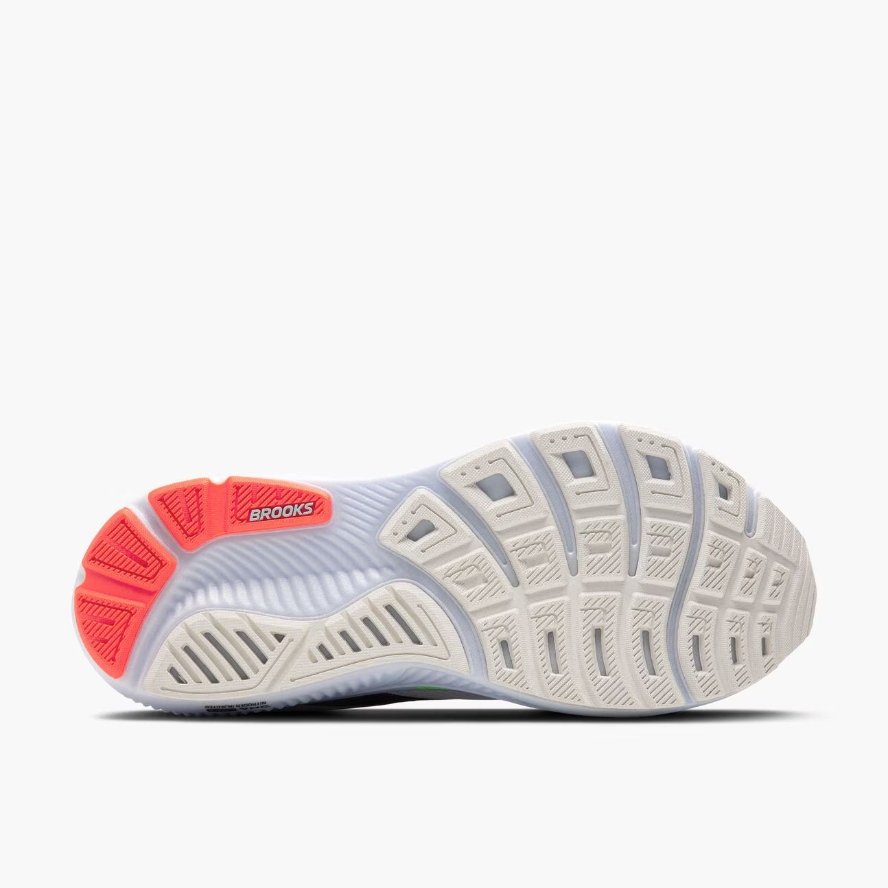 Brooks Men's Ghost 17 - White/Pink Clay/Gecko