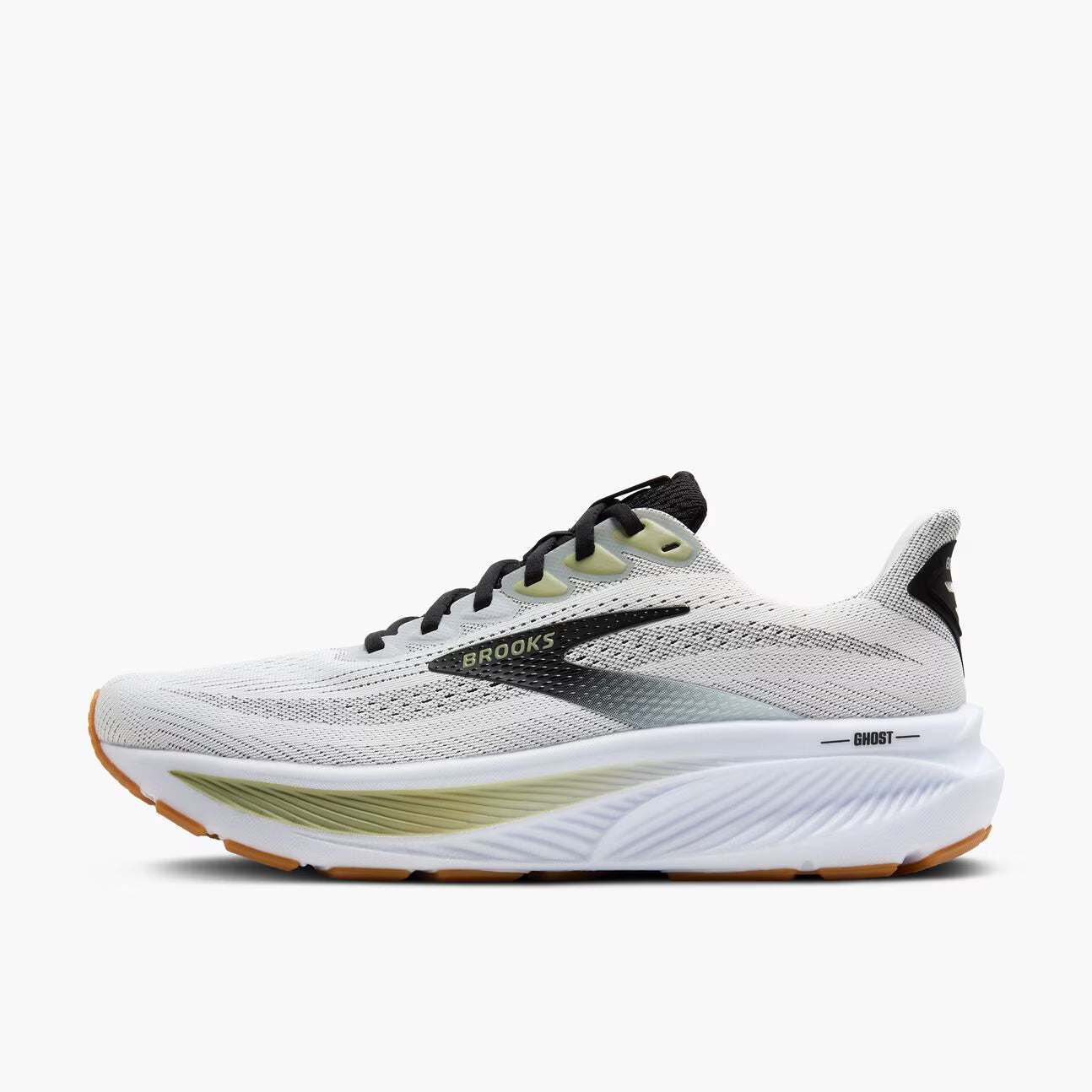 Brooks Men's Ghost 17 - White/Black/Tea (1104421D191)