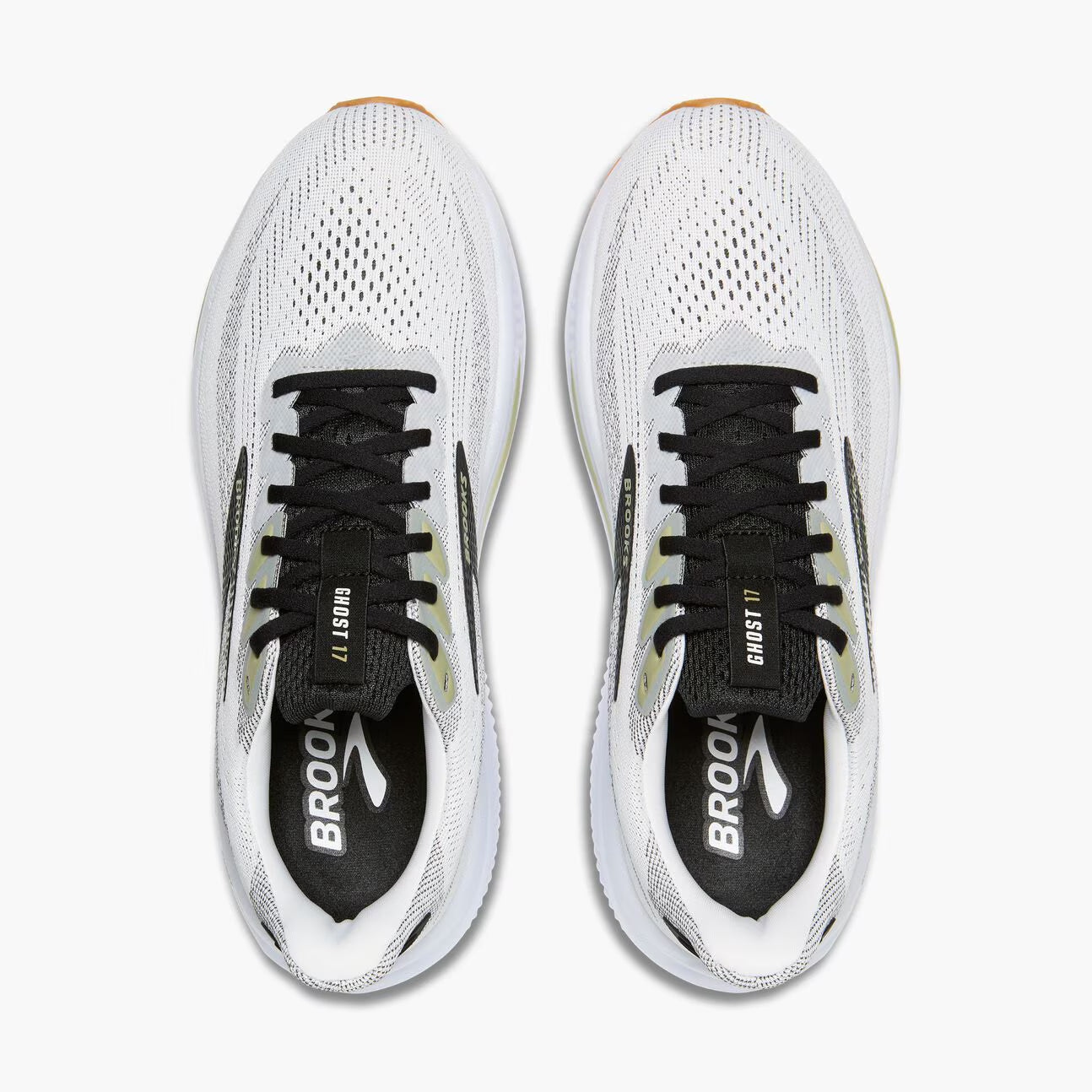 Brooks Men's Ghost 17 - White/Black/Tea (1104421D191)