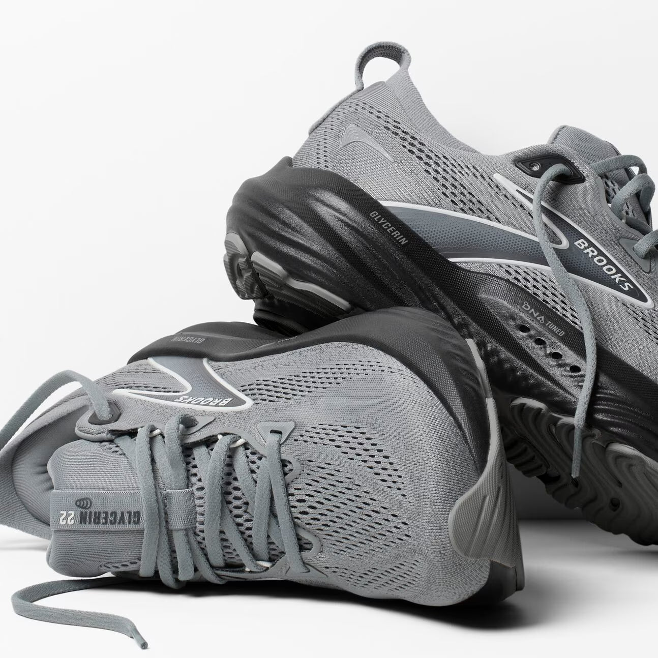 Brooks Men's Glycerin 22 (Wide) - Primer Gray/Ebony/Bluewash