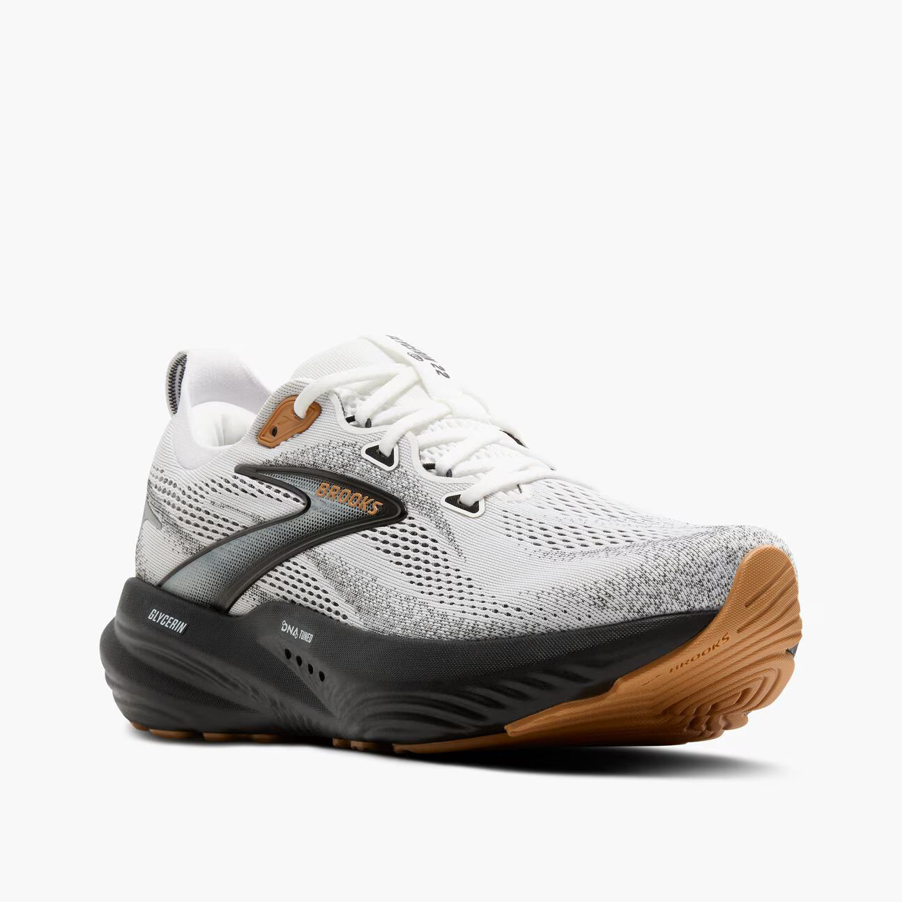 Brooks Men's Glycerin 22 (Wide) - White/Grey/Black