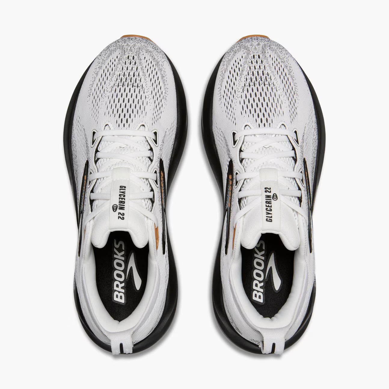 Brooks Men's Glycerin 22 (Wide) - White/Grey/Black