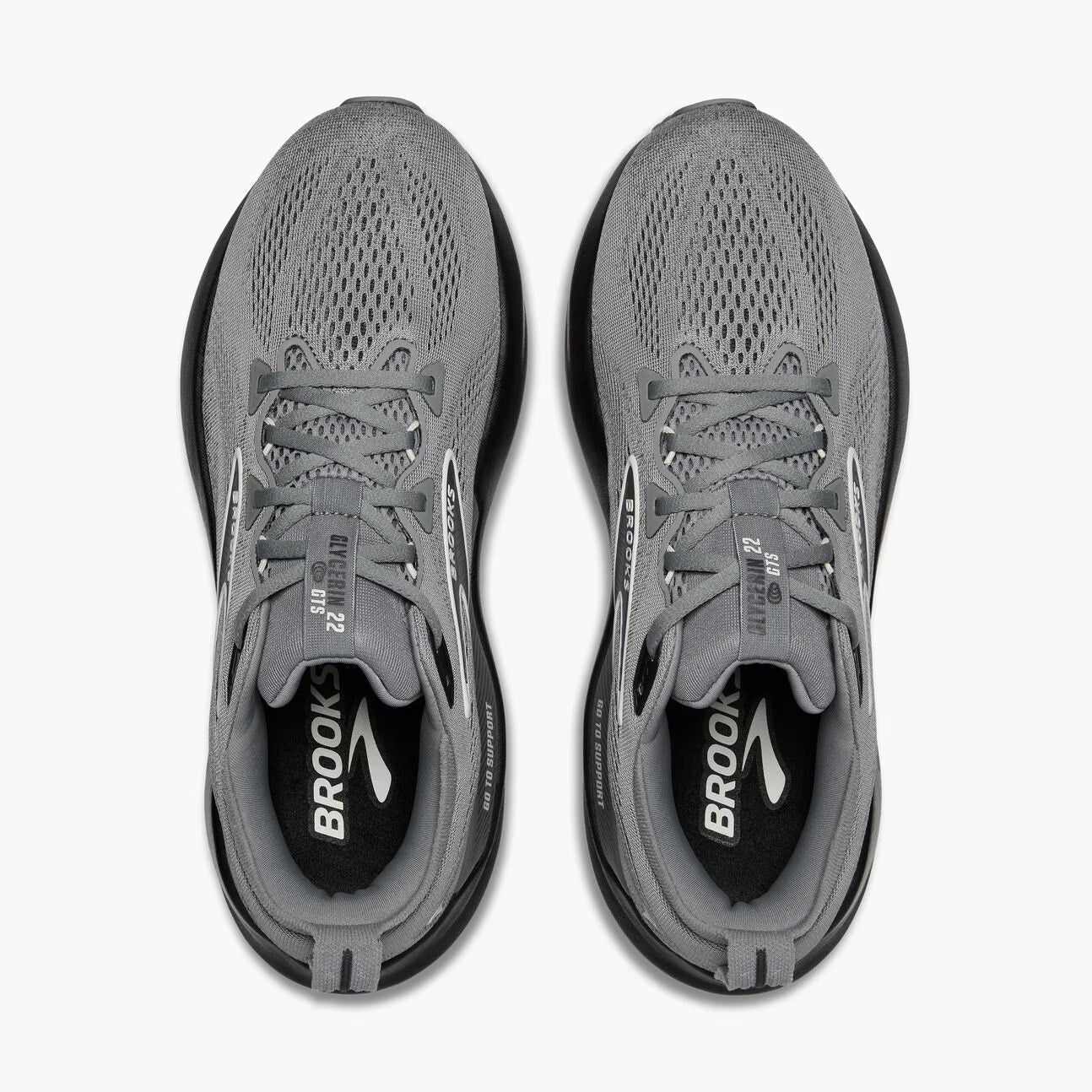 Brooks Men's Glycerin GTS 22 - Primer Gray/Ebony/Bluewash