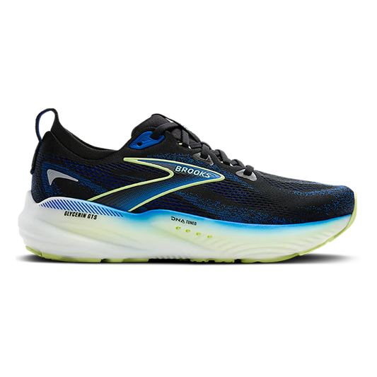 Brooks Men's Glycerin GTS 22 - Black/Cobalt/Neo Yellow