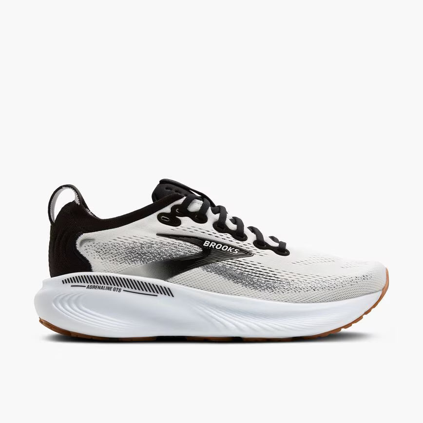 Brooks Men's Adrenaline GTS 25 - White/Black/White - Wide (2E)