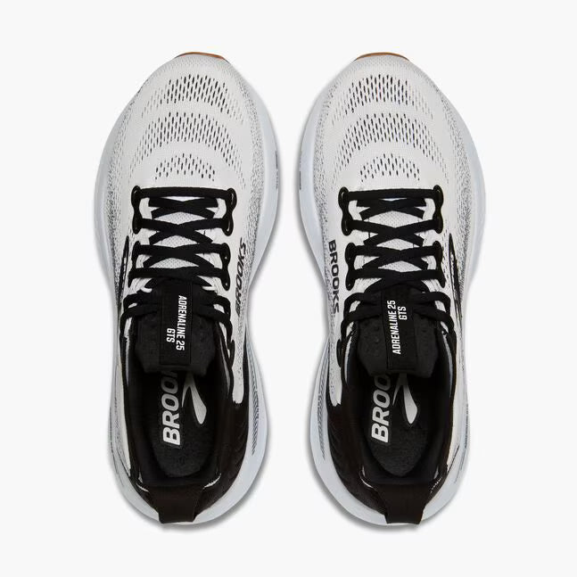 Brooks Men's Adrenaline GTS 25 - White/Black/White - Wide (2E)