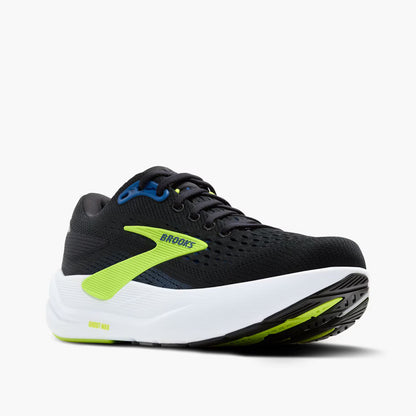 Brooks Men's Ghost Max 3 (Wide) - Black/Navy/Acid Lime