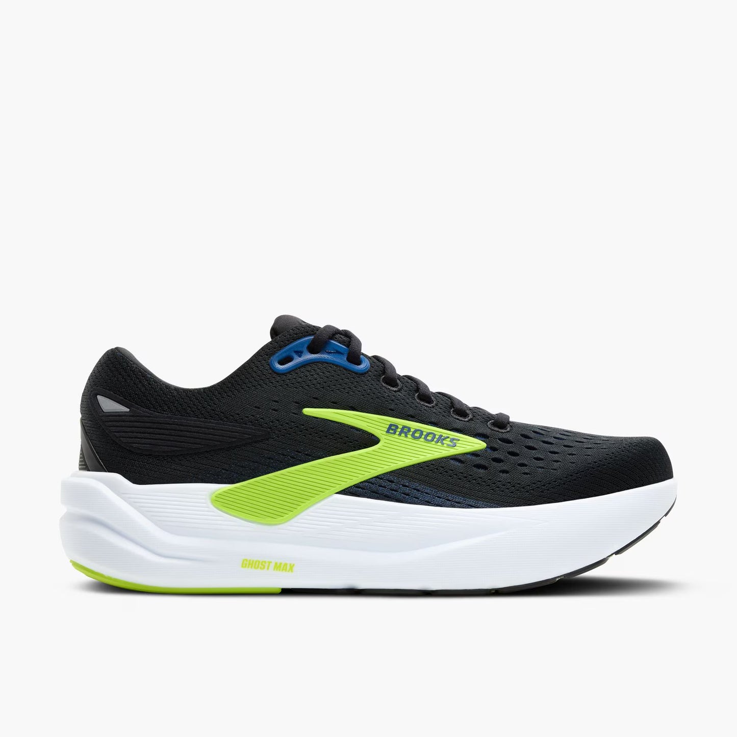 Brooks Men's Ghost Max 3 (Wide) - Black/Navy/Acid Lime