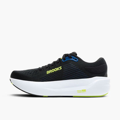 Brooks Men's Ghost Max 3 (Wide) - Black/Navy/Acid Lime