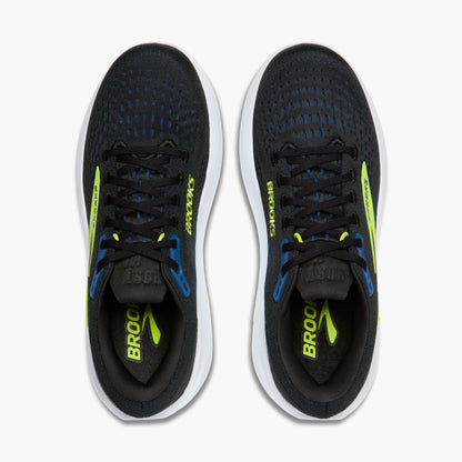 Brooks Mens Ghost Max 3 - Black/ Navy/ Acid Lime (1104641D-078)