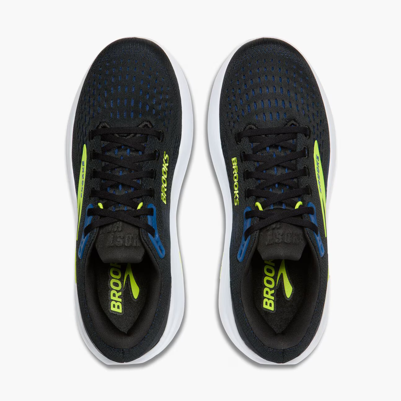 Brooks Men's Ghost Max 3 (Wide) - Black/Navy/Acid Lime
