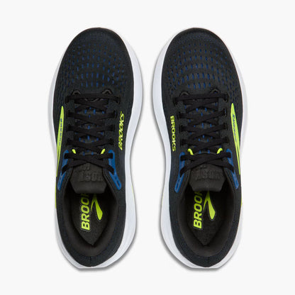 Brooks Men's Ghost Max 3 (Wide) - Black/Navy/Acid Lime
