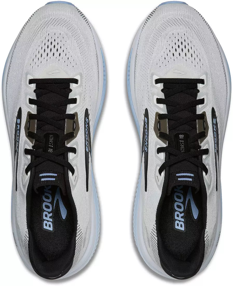 Brooks Men's Ghost 18 (Wide) - White/Black/Open Air