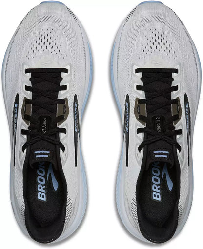 Brooks Men's Ghost 18 (Wide) - White/Black/Open Air