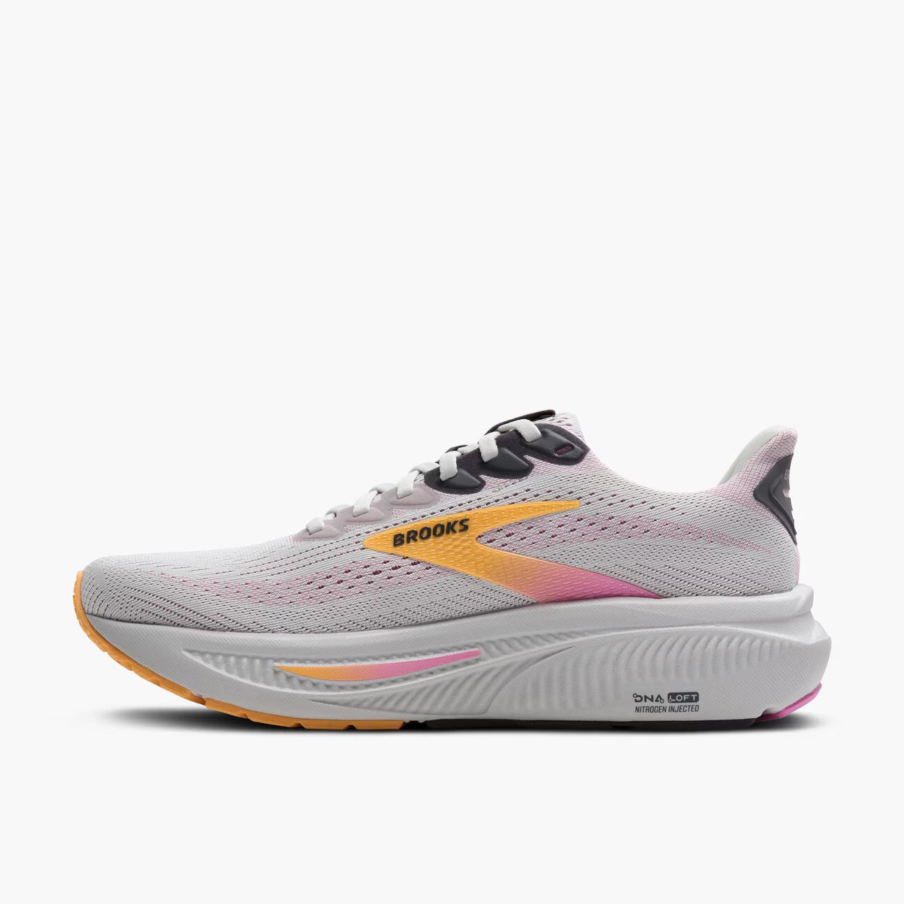 Brooks Women's Ghost 17 (2E Wide) - Oyster/Apricot/Pink