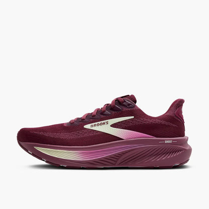 Brooks Women's Ghost 17 - Burgundy/Pink/Green