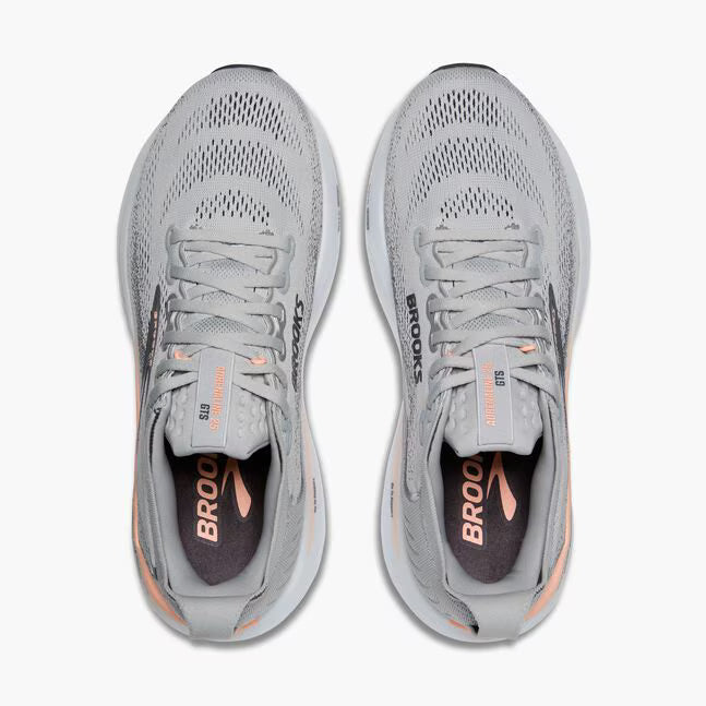 Brooks Women's Adrenaline GTS 25 - Grey/Blackened Pearl/Coral