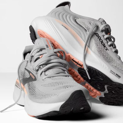 Brooks Women's Adrenaline GTS 25 - Grey/Blackened Pearl/Coral