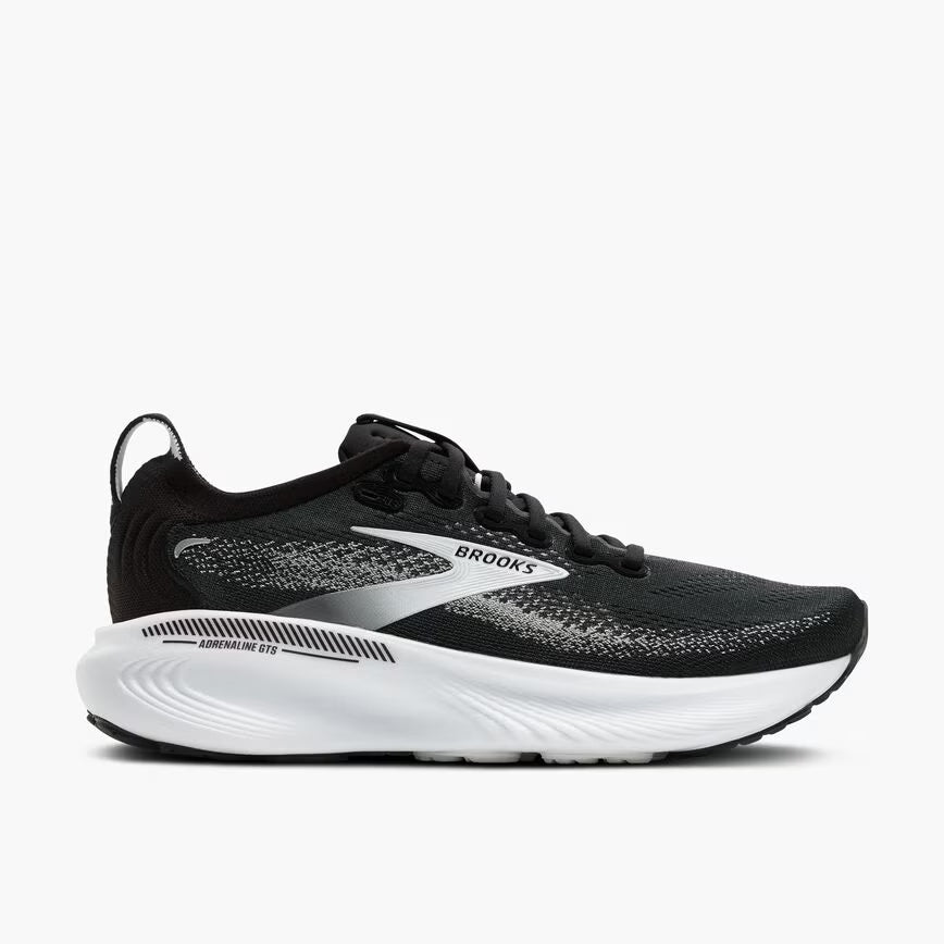 Brooks Women's Adrenaline GTS 25 - Black/Grey/White - Extra Wide (2E)