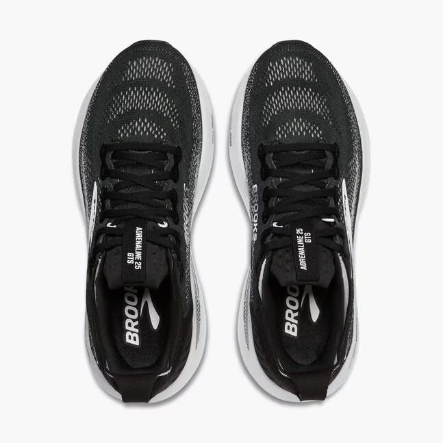 Brooks Women's Adrenaline GTS 25 - Black/Grey/White - Extra Wide (2E)