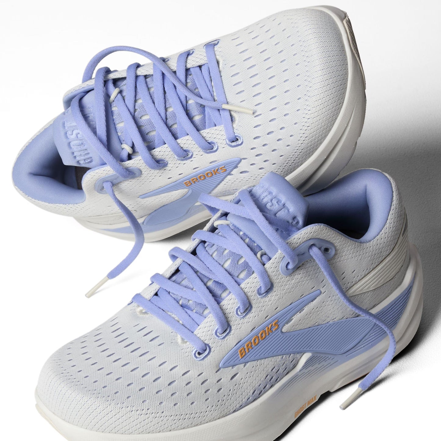 Brooks Womens Ghost Max 3 - Coconut/Blue Heron/Orange (1204571B151)