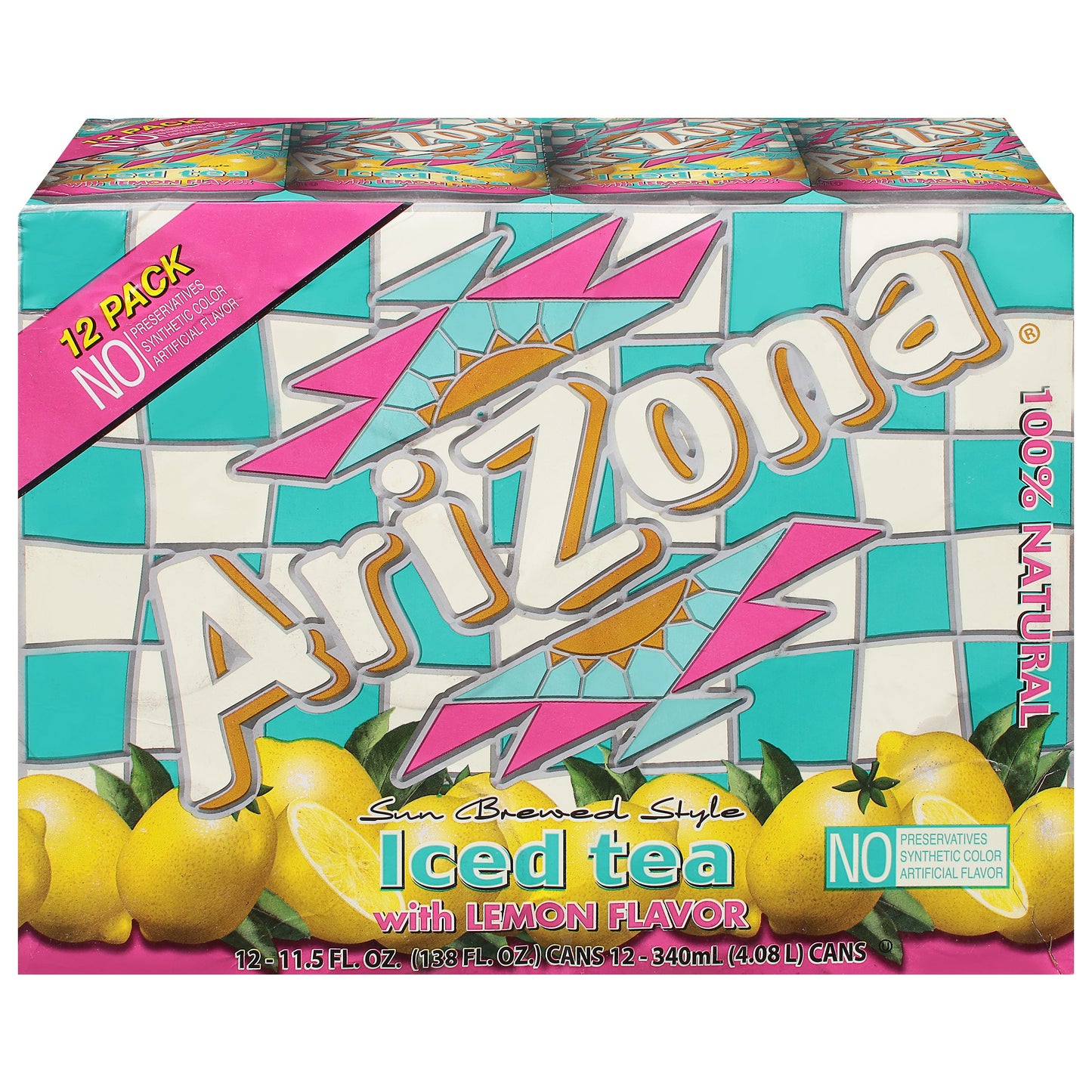 AriZona Lemon Iced Tea - 11.5 oz Cans 12 Pack