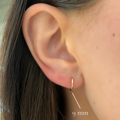 14k Gold Huggie Earrings