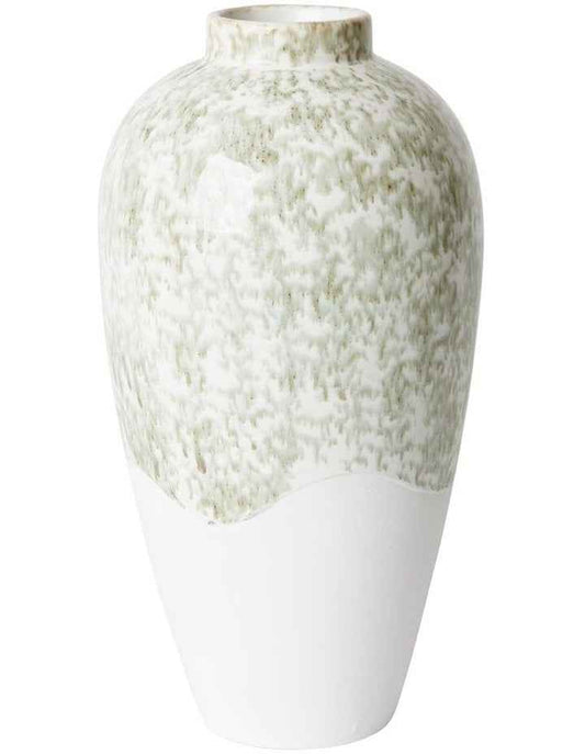 Annika Decorative Vessel 22x22x42cm in Green/White