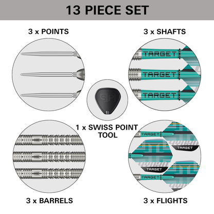 TARGET - 23g - Hydro SP 02 - Steel Tip Swiss Point - 90% Tungsten Darts