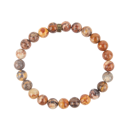 Crazy Lace Agate Bracelet