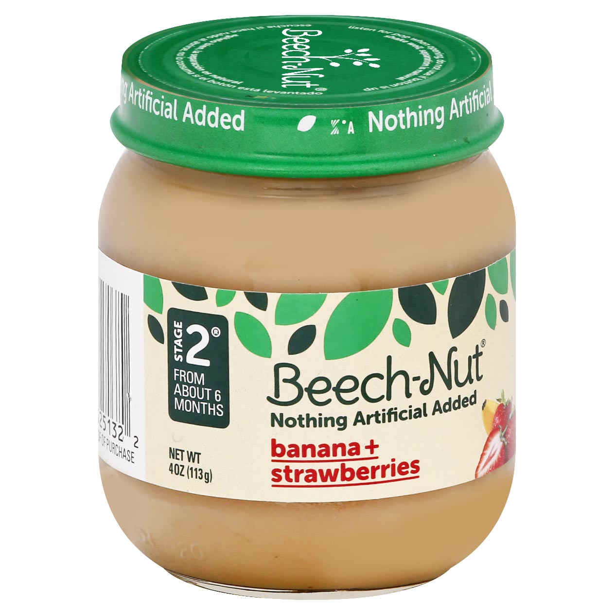 Beechnut Stage 2 Chiquita Banana & Strawberry - 4 OZ 10 Pack