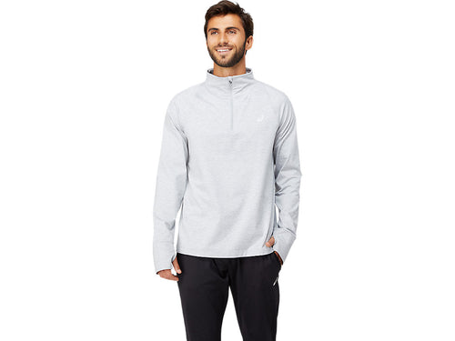 ASICS Men's Thermopolis Quarter Zip - Light Heather Gray (2011C011)
