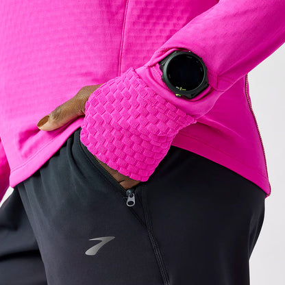Brooks Women's Notch Thermal Hoodie 3.0 - Magenta - WOMEN