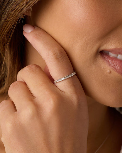 14K Lab Grown Diamond Eternity Ring 2mm