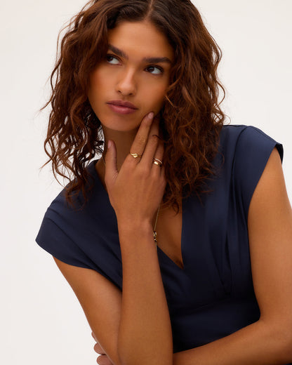 Scallop Mini Signet Ring