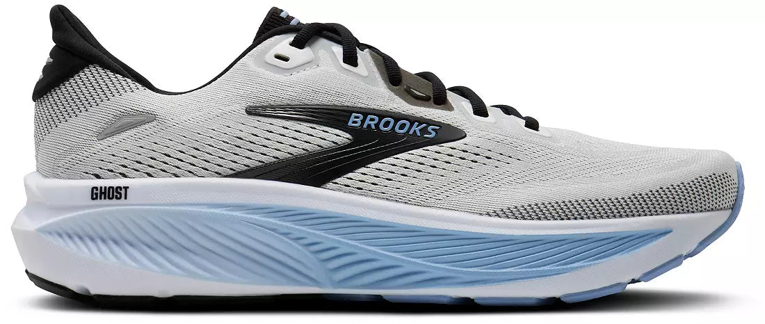 Brooks Men's Ghost 18 (Wide) - White/Black/Open Air