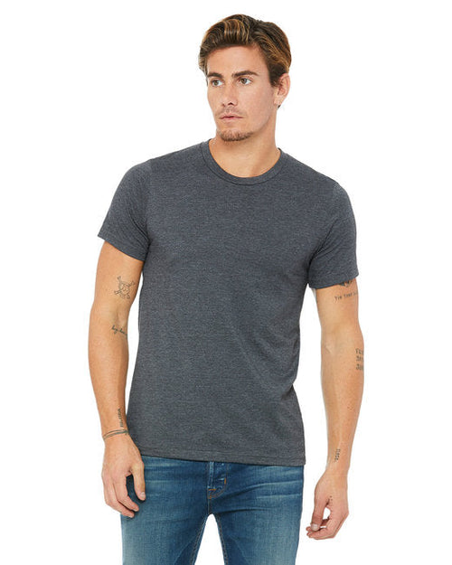 Bella + Canvas Heather CVC T-Shirt UNISEX - Dark Grey Heather (BC3001CVC)