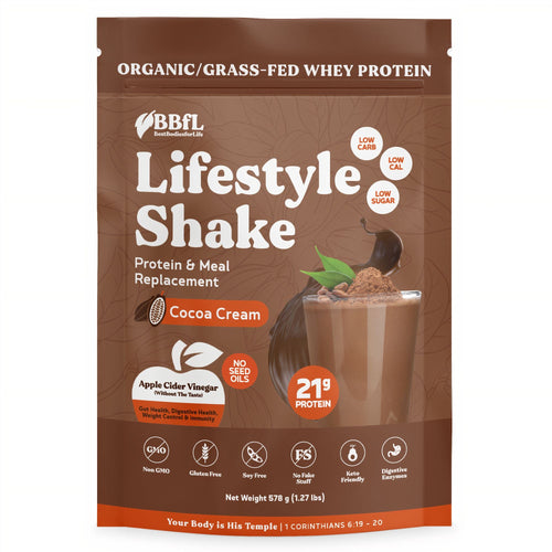 BBfL BBfL Meal Replacement Protein Shakes,  (15 Servings, Cocoa Cream) - 1.29 LB 6 Pack