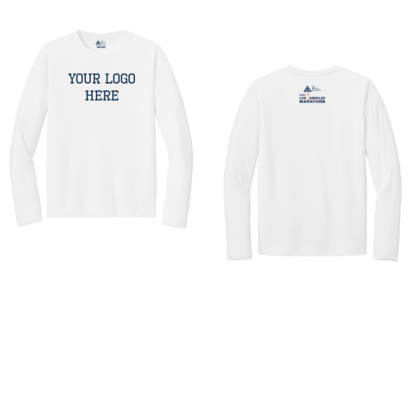 2026 Los Angeles Marathon Partners & Sponsors  - "Run In" Adult Unisex Long Sleeve Performance Tee (PC380LS)