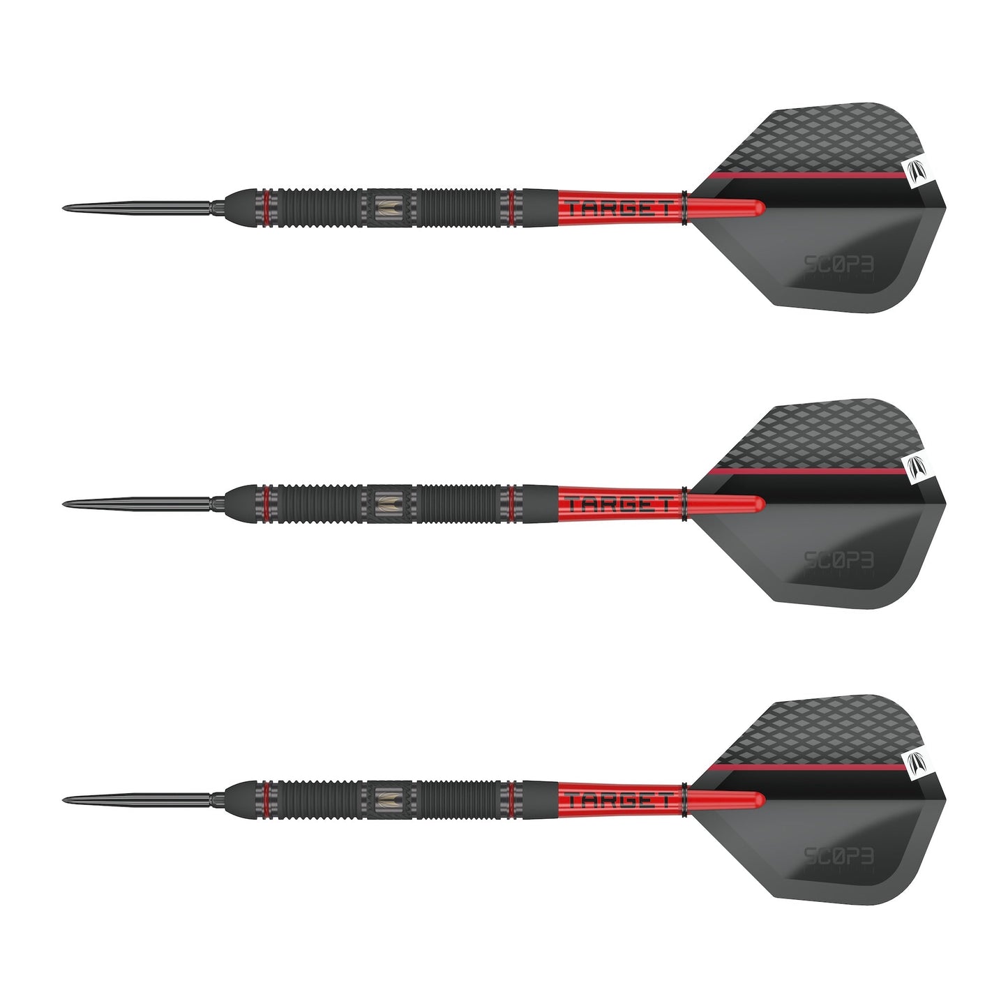TARGET - Scope SP01 Swiss Point Steel Tip Darts - 90% Tungsten - 24g