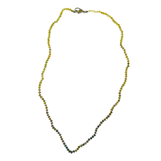 Faceted Green Tourmaline Necklace