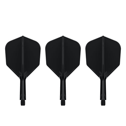 TARGET - K-FLEX All-In-One Moulded Flights NO6 Size - BLACK