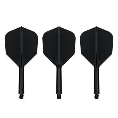 TARGET - K-FLEX All-In-One Moulded Flights NO6 Size - BLACK