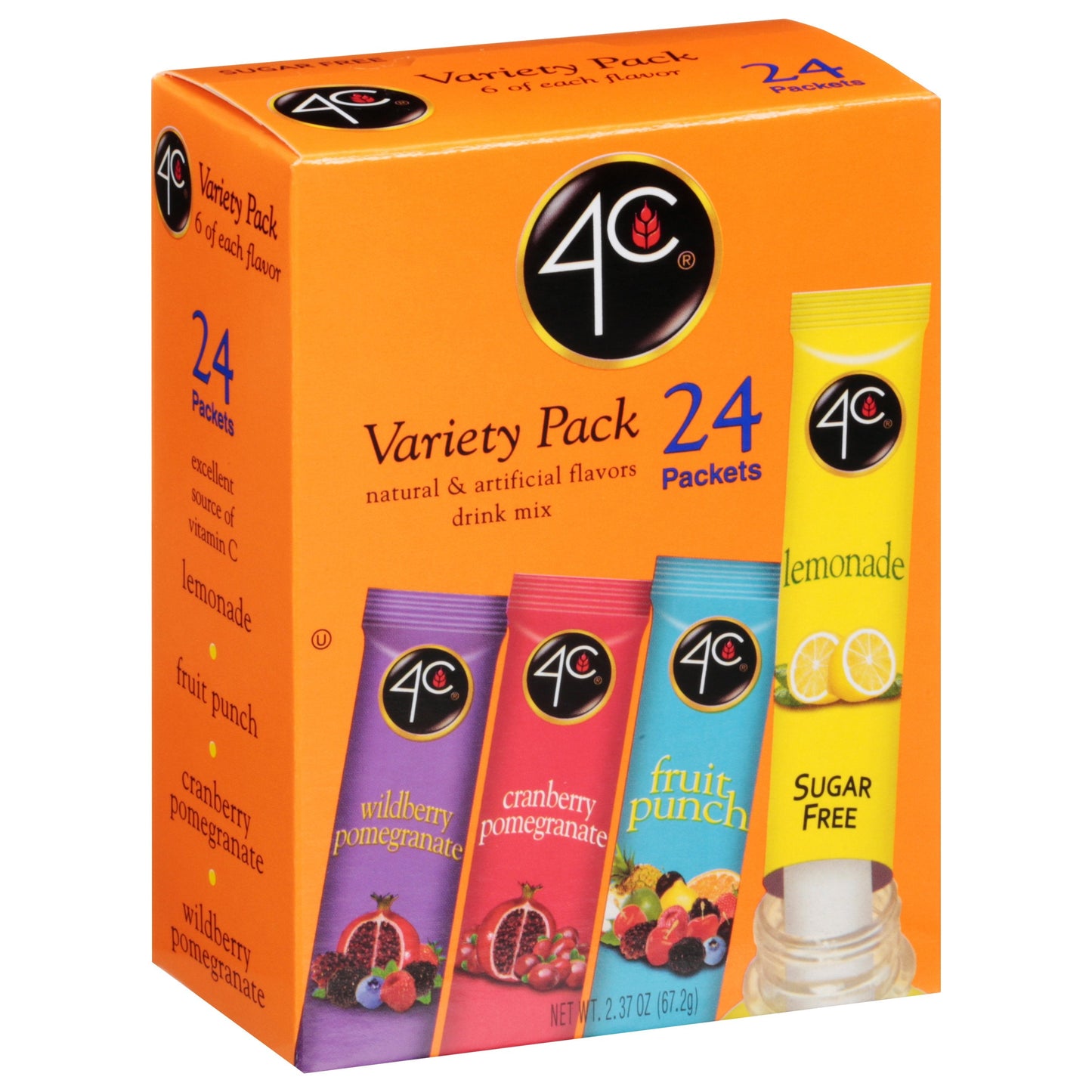 4C Sugar Free Stix Variety Pack - 2.376 OZ 6 Pack