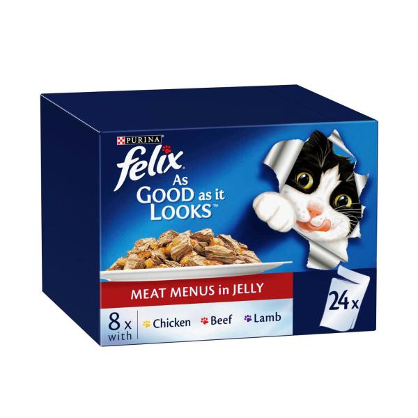 Agail Cat Food Meat Menu 24X85g