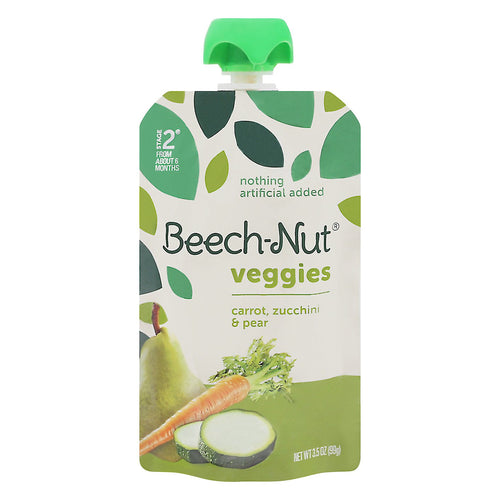 Beechnut Vegetable Blend Carrot Zucchini And Pear - 3.5 OZ 12 Pack