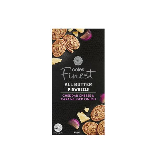 All Butter Cheese & Onion Pinwheel Crackers