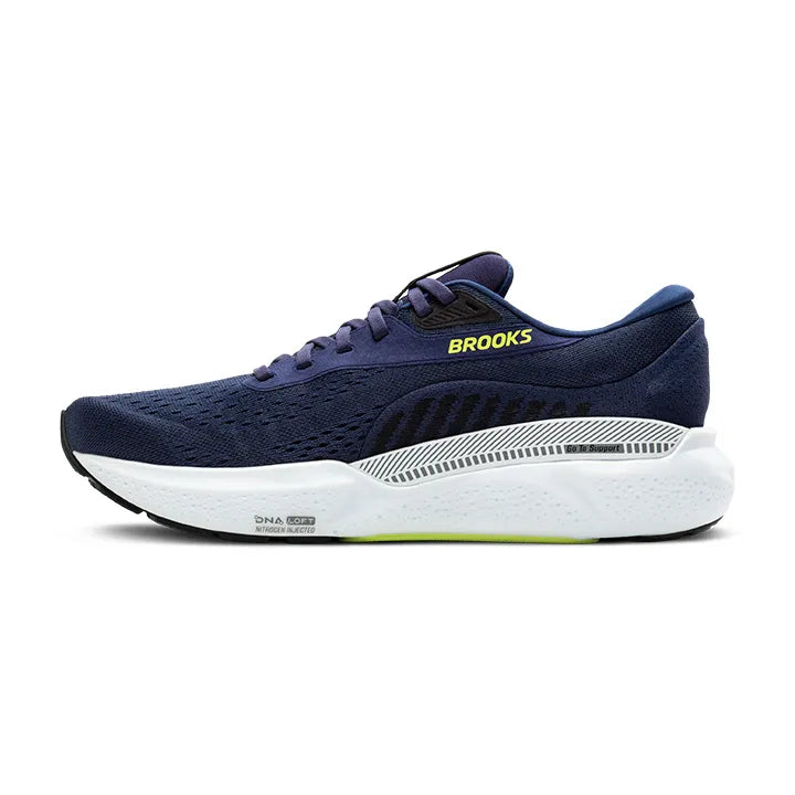Brooks Mens Adrenaline GTS 24 Wide- Peacoat/Black/Sharp Green (1104372E423)