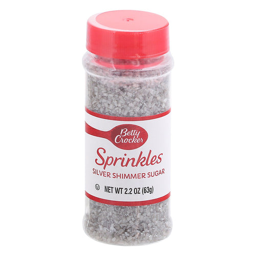 Betty Crocker Sugar Decorating Cupcake Gems Silver - 2.2 OZ 6 Pack
