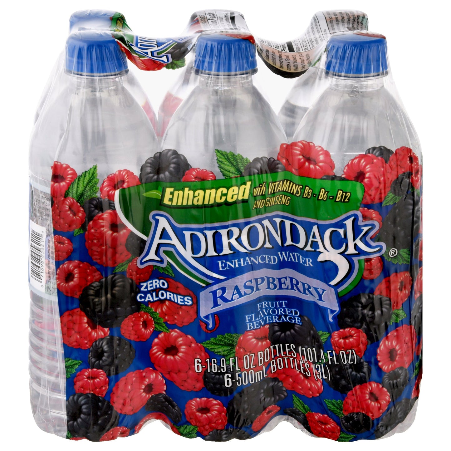 Adirondack Raspberry Enhanced Water 6 ea - 101.4 FZ 4 Pack